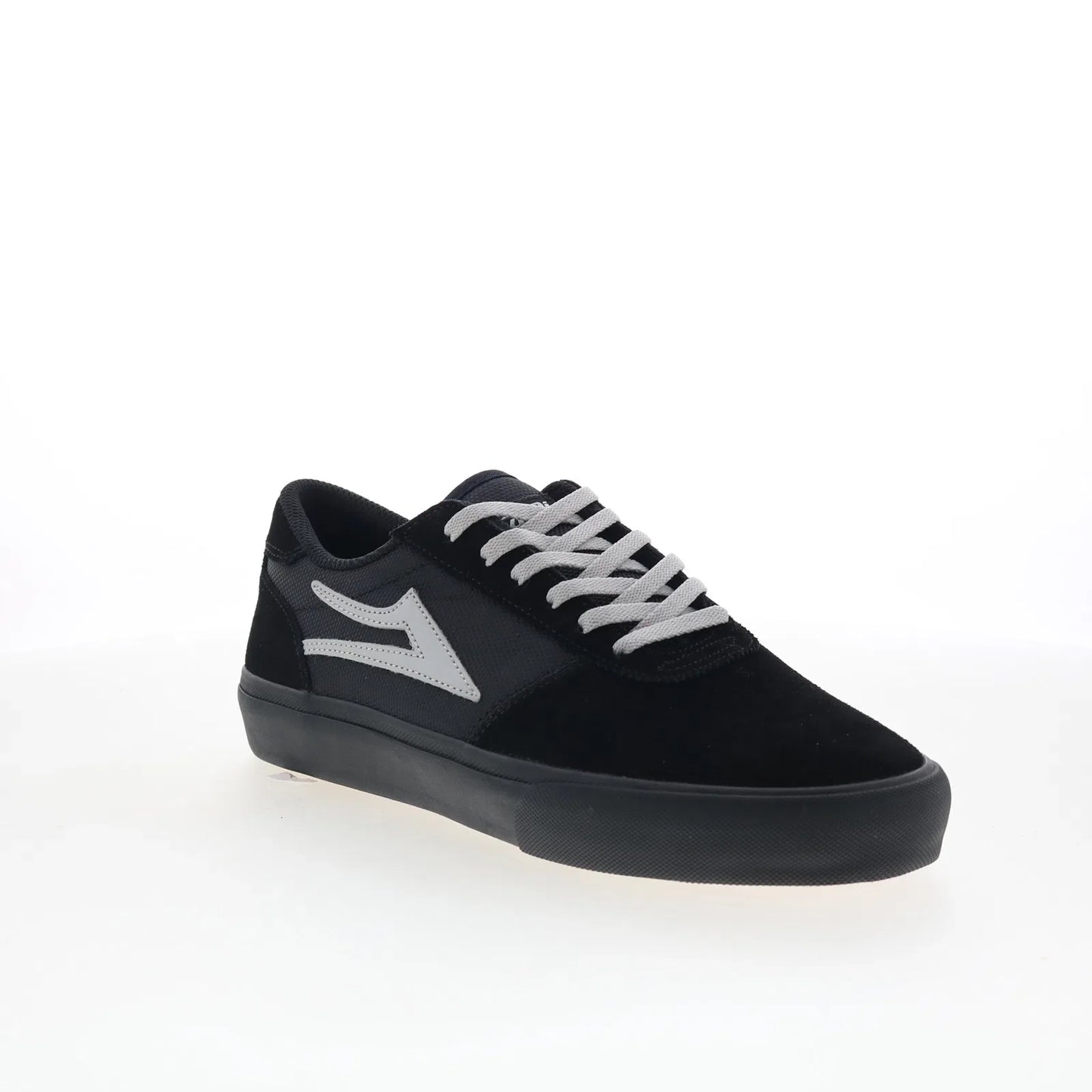 Lakai Manchester Mens Black Suede Lace Up Skate Inspired Sneakers Shoes