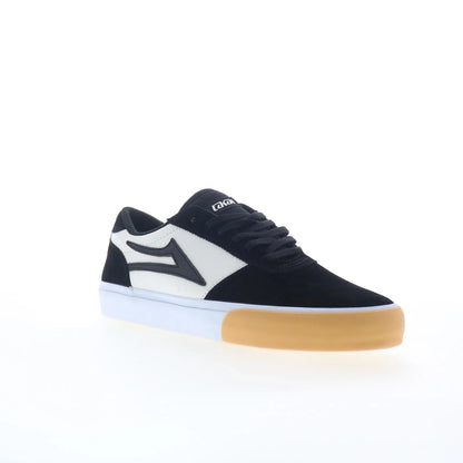 Lakai Manchester Mens Black Suede Lace Up Skate Inspired Sneakers Shoes