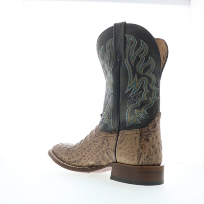 Tony Lama Marfa Caiman TL5258 Mens Brown Wide Leather Cowboy Western Boots
