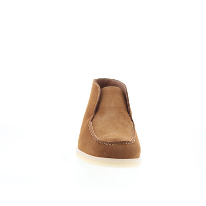 Bruno Magli Primo HI MB4PRHB1 Mens Brown Suede Slip On Casual Dress Boots