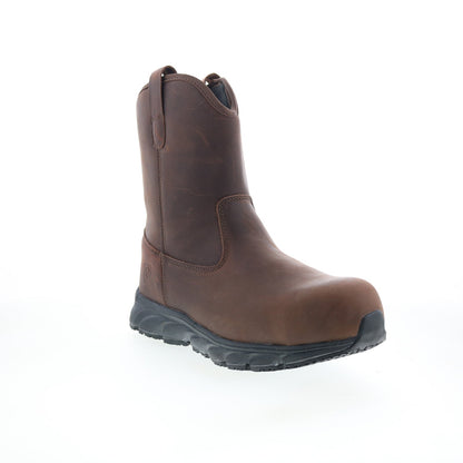Propet Smith Composite Toe MBU004LBCH Mens Brown Leather Work & Safety Boots
