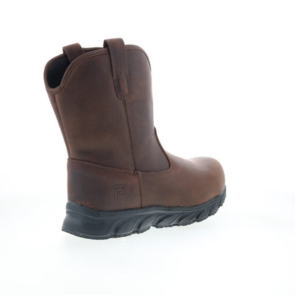 Propet Smith Composite Toe MBU004LBCH Mens Brown Leather Work & Safety Boots