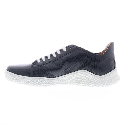 Mezlan Mez218 Mens Black Leather Lace Up Lifestyle Sneakers Shoes