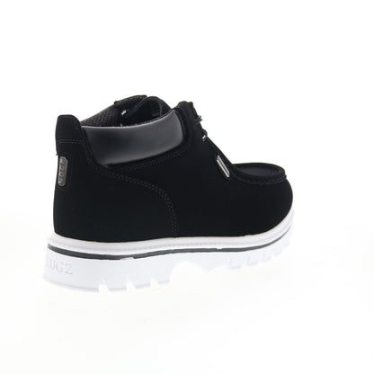 Lugz Fringe MFRGD-060 Mens Black Synthetic Lace Up Ankle Boots