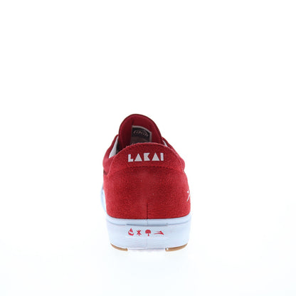 Lakai Wilkins MS2240233A00 Mens Red Suede Skate Inspired Sneakers Shoes