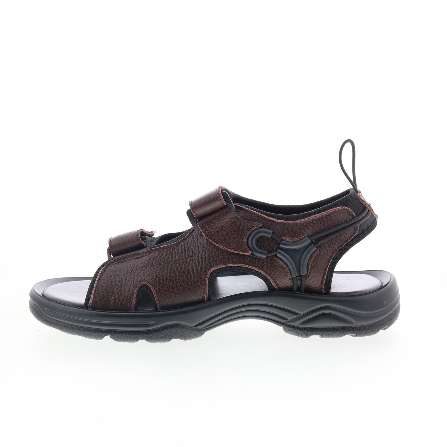 Propet SurfWalker II MSV023LBR Mens Brown Leather Strap Sport Sandals Shoes