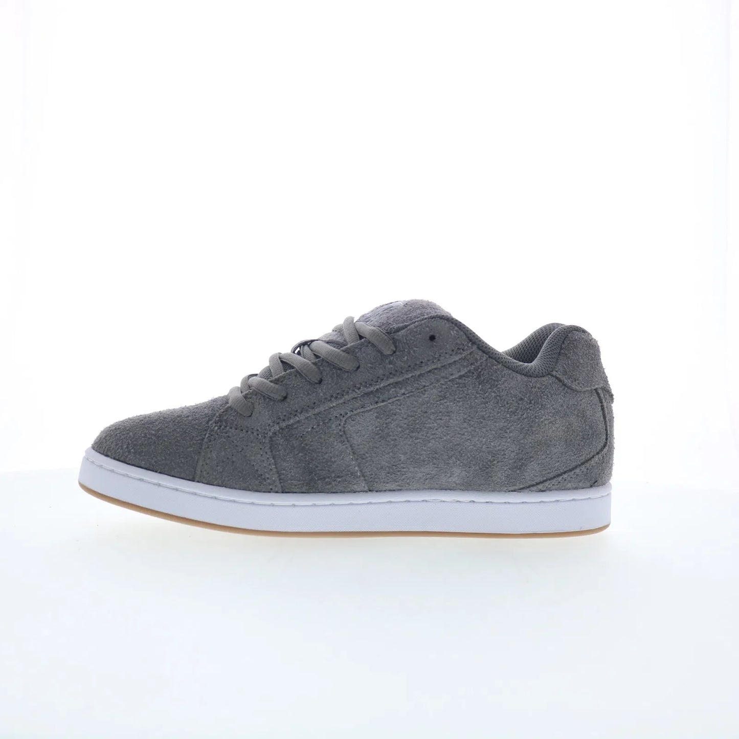 DC Net SE DC03260025-GRYBLK Mens Gray Suede Skate Inspired Sneakers Shoes