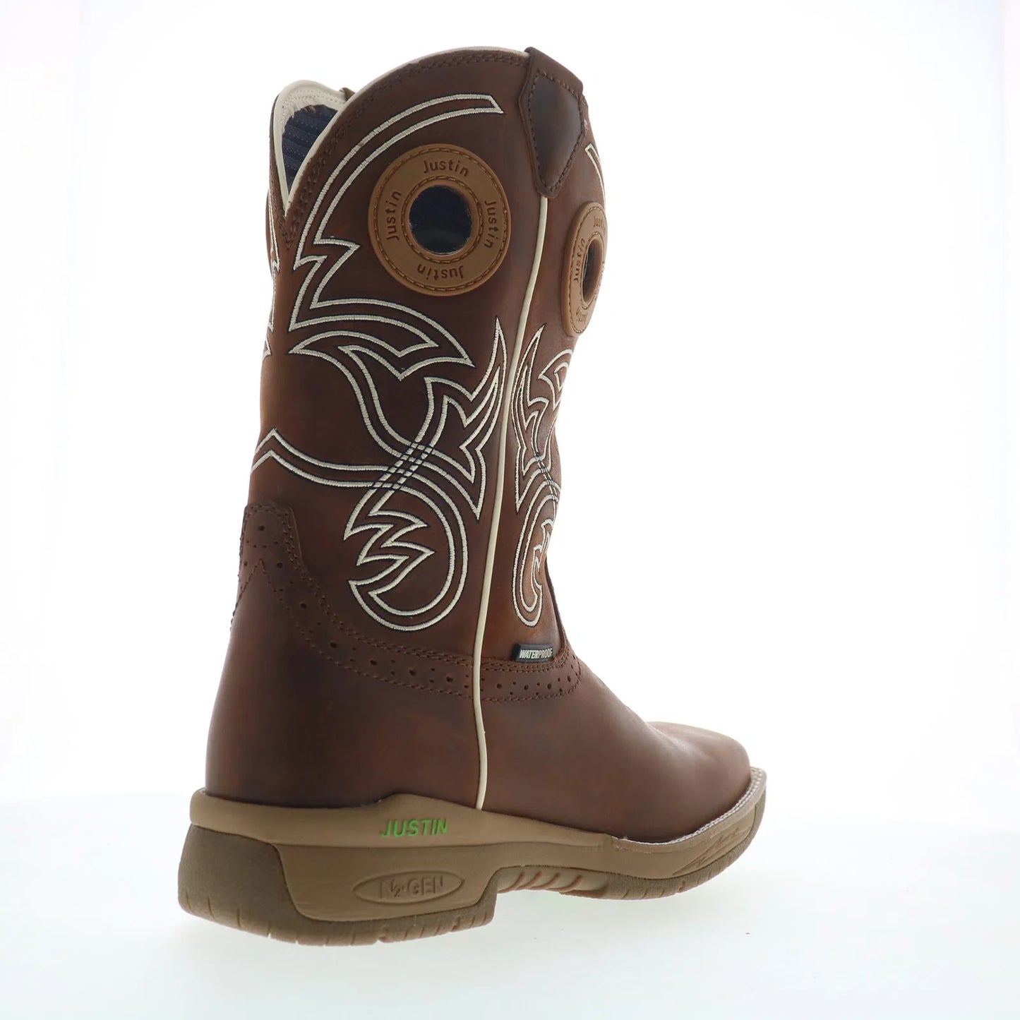 Justin Boots Nitread Waterproof CR3200 Mens Brown Leather Work & Safety Boots