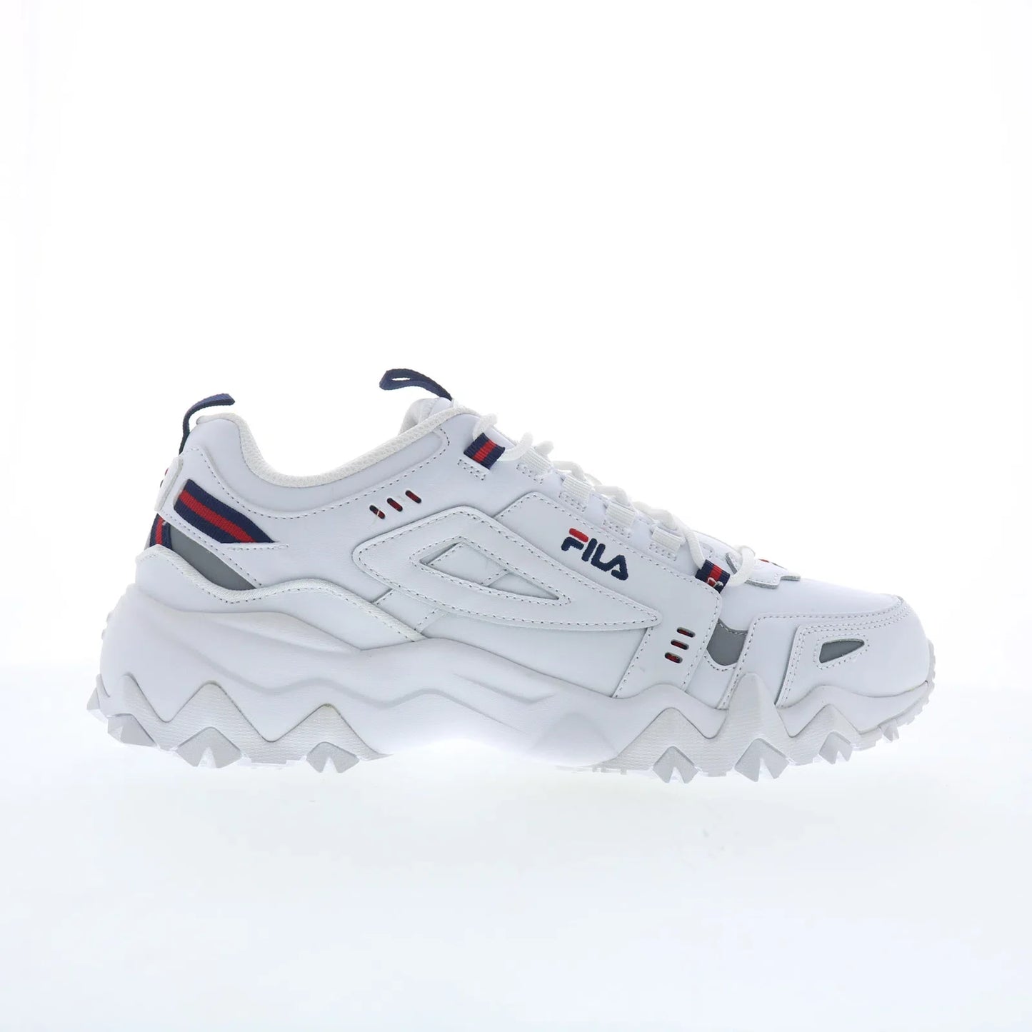 Fila Oakmont TR 1JM00652-125 Mens White Leather Lace Up Athletic Hiking Shoes