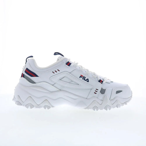 Fila Oakmont TR 1JM00652-125 Mens White Leather Lace Up Athletic Hiking Shoes