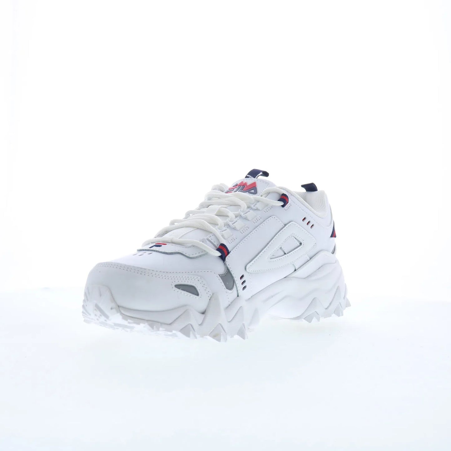 Fila Oakmont TR 1JM00652-125 Mens White Leather Lace Up Athletic Hiking Shoes