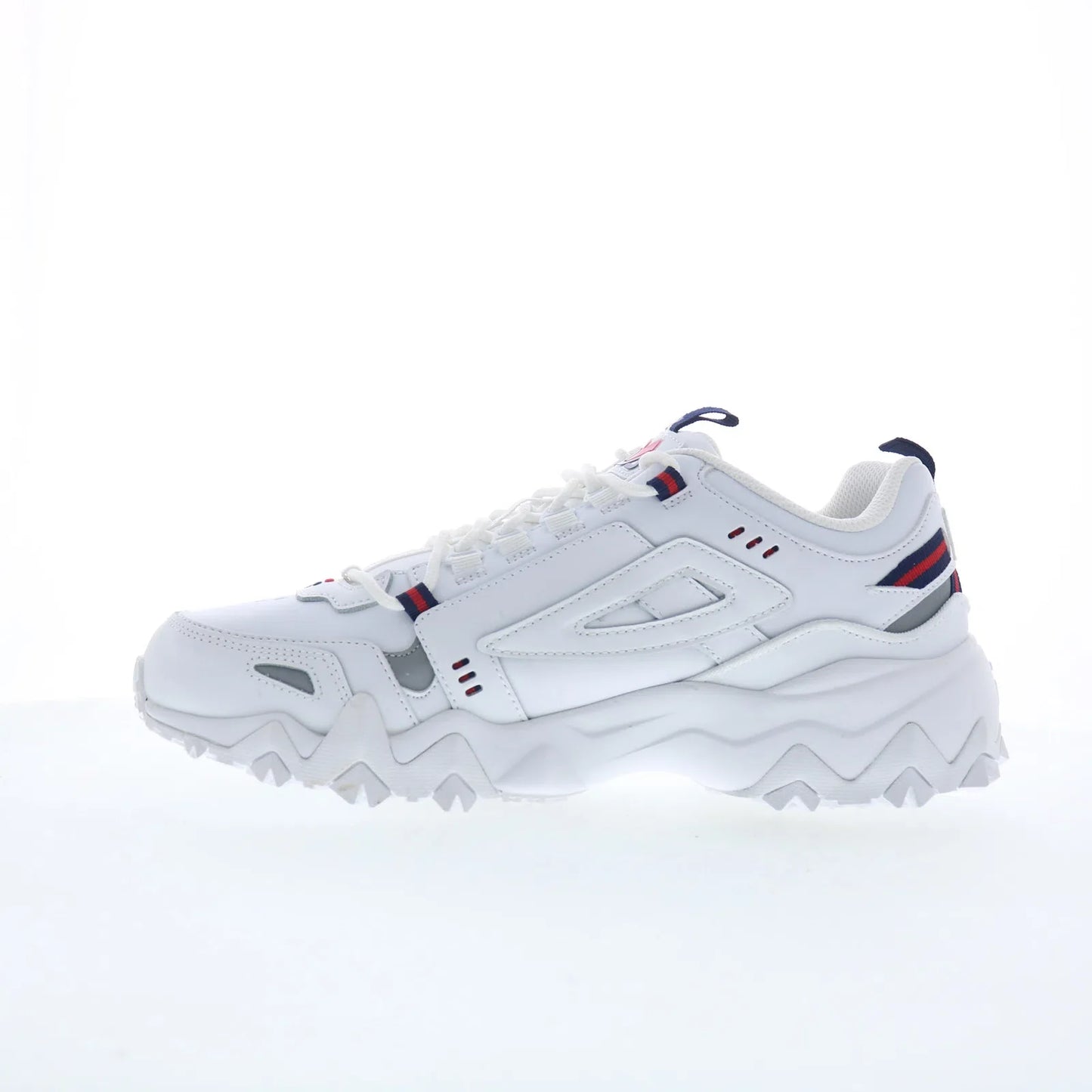 Fila Oakmont TR 1JM00652-125 Mens White Leather Lace Up Athletic Hiking Shoes