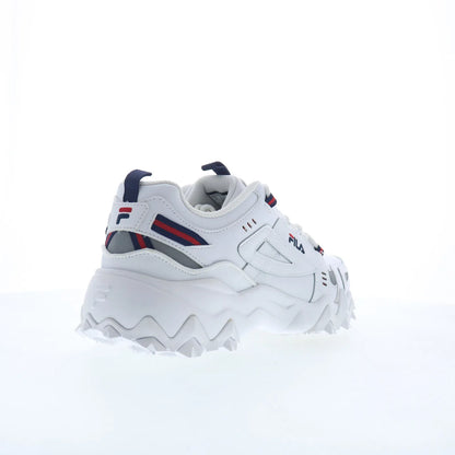Fila Oakmont TR 1JM00652-125 Mens White Leather Lace Up Athletic Hiking Shoes