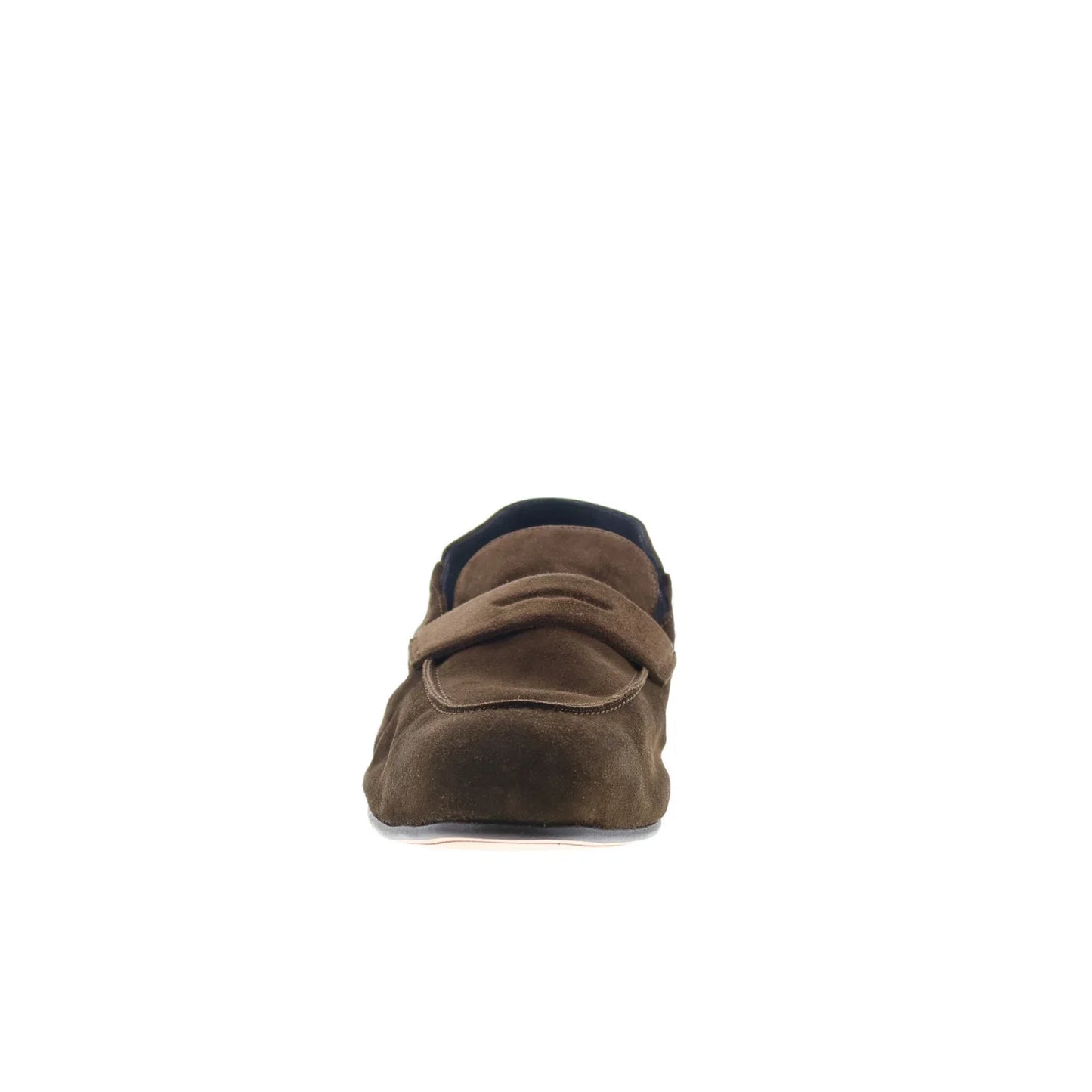 Di Bianco Otranto Mens Brown Suede Slip On Loafers & Slip Ons Penny Shoes