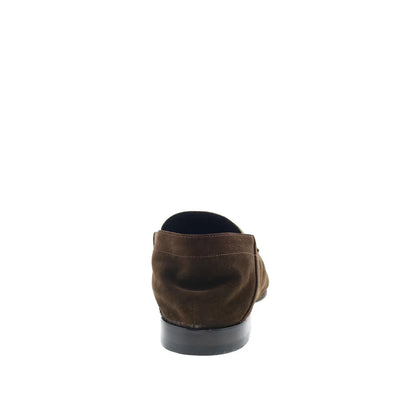 Di Bianco Otranto Mens Brown Suede Slip On Loafers & Slip Ons Penny Shoes