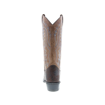 Jama Old West OW2015 Mens Brown Leather Slip On Cowboy Western Boots