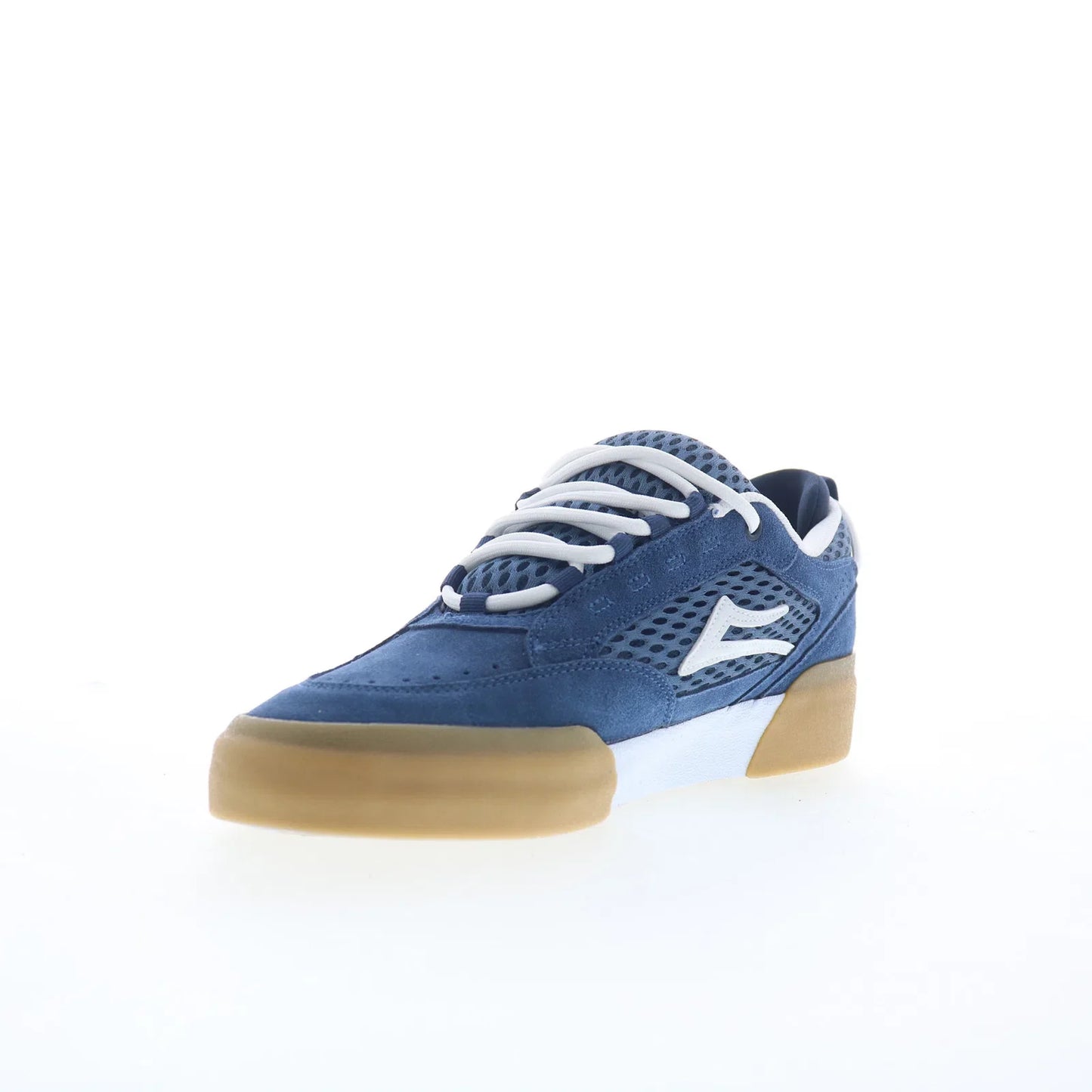 Lakai Payload Mens Blue Suede Lace Up Skate Inspired Sneakers Shoes