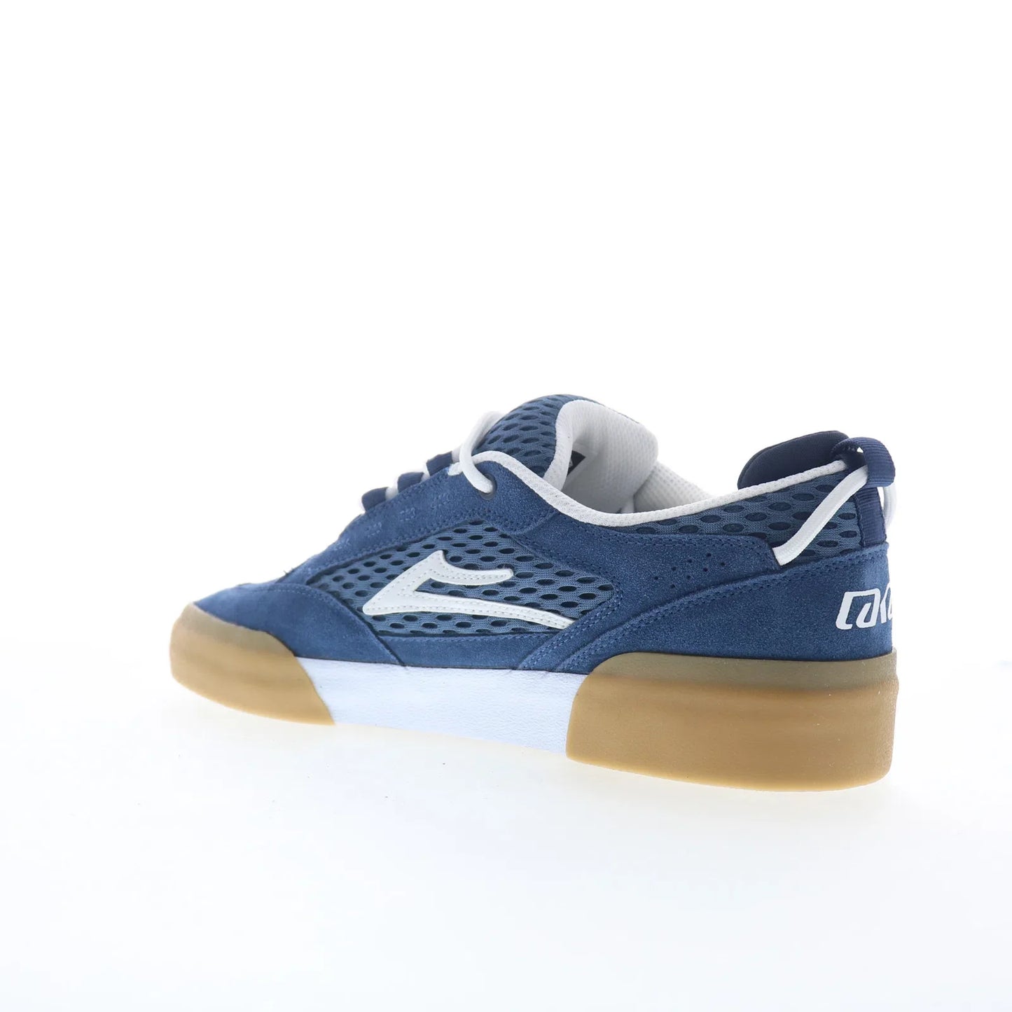 Lakai Payload Mens Blue Suede Lace Up Skate Inspired Sneakers Shoes