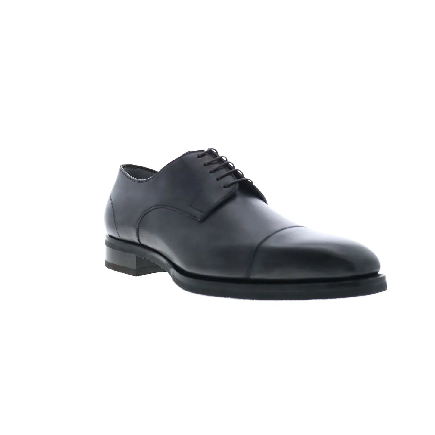 Di Bianco SBP896 Mens Black Leather Lace Up Oxfords & Lace Ups Cap Toe Shoes