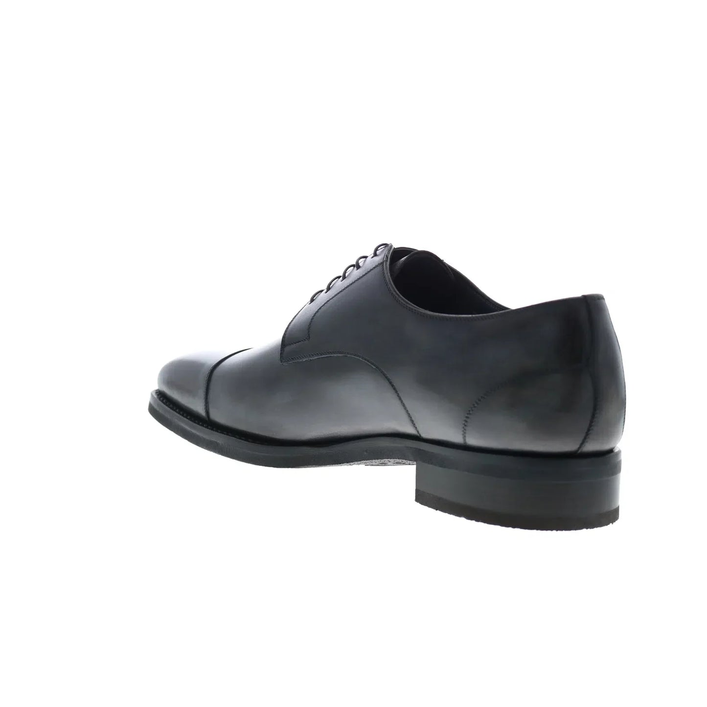 Di Bianco SBP896 Mens Black Leather Lace Up Oxfords & Lace Ups Cap Toe Shoes