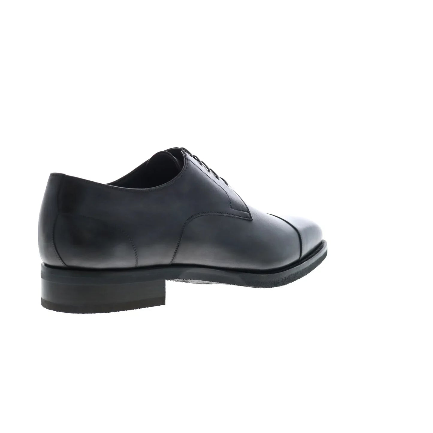 Di Bianco SBP896 Mens Black Leather Lace Up Oxfords & Lace Ups Cap Toe Shoes
