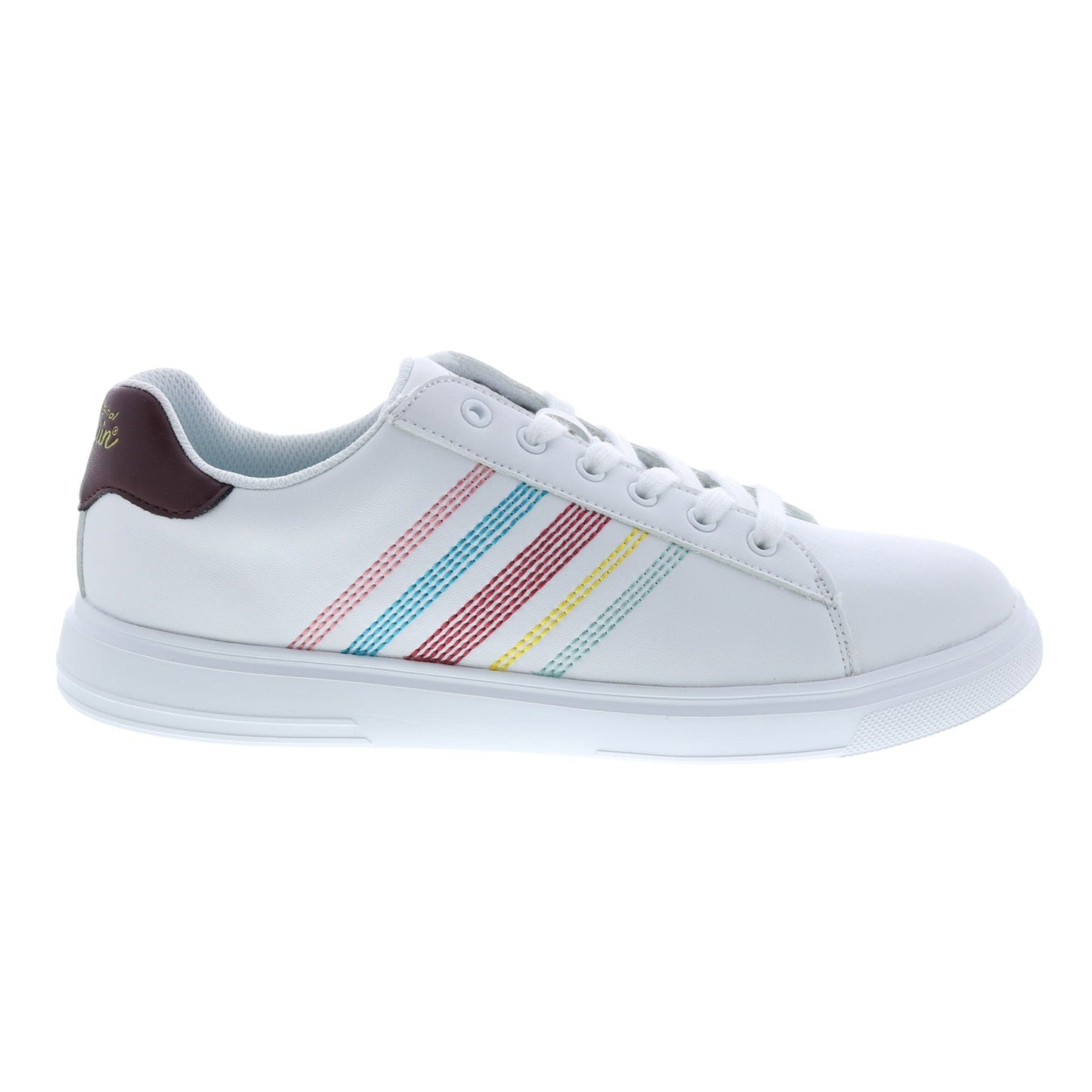 Original Penguin Bryant Band Stripe PGS22006 Mens White Lifestyle Sneakers Shoes