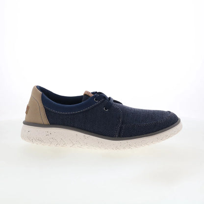 Clarks Relax Lite Lace 26181996 Mens Blue Canvas Lifestyle Sneakers Shoes