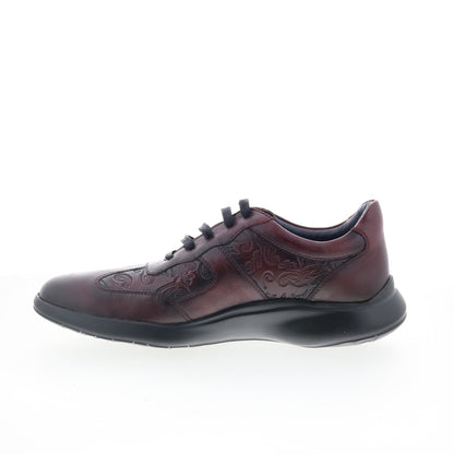 Robert Graham Haro RG5579L Mens Burgundy Leather Lifestyle Sneakers Shoes