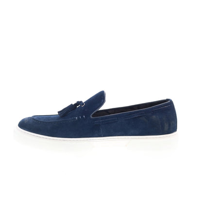 Robert Graham Faiey RG5843S Mens Blue Suede Loafers & Slip Ons Casual Shoes