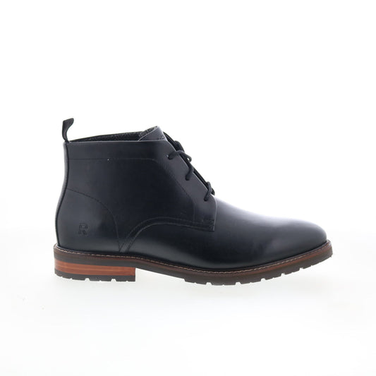 Rockport Caspe RMCASPE Mens Black Leather Lace Up Chukkas Boots