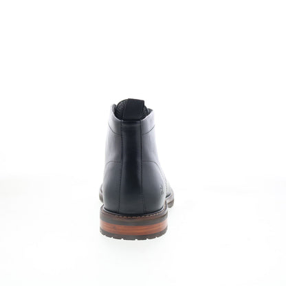 Rockport Caspe RMCASPE Mens Black Leather Lace Up Chukkas Boots