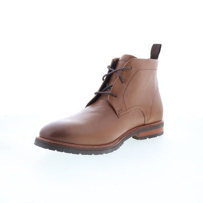 Rockport Caspe RMCASPE Mens Brown Leather Lace Up Chukkas Boots