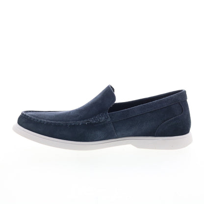 Rockport Jensen Mens Blue Suede Slip On Loafers & Slip Ons Casual Shoes