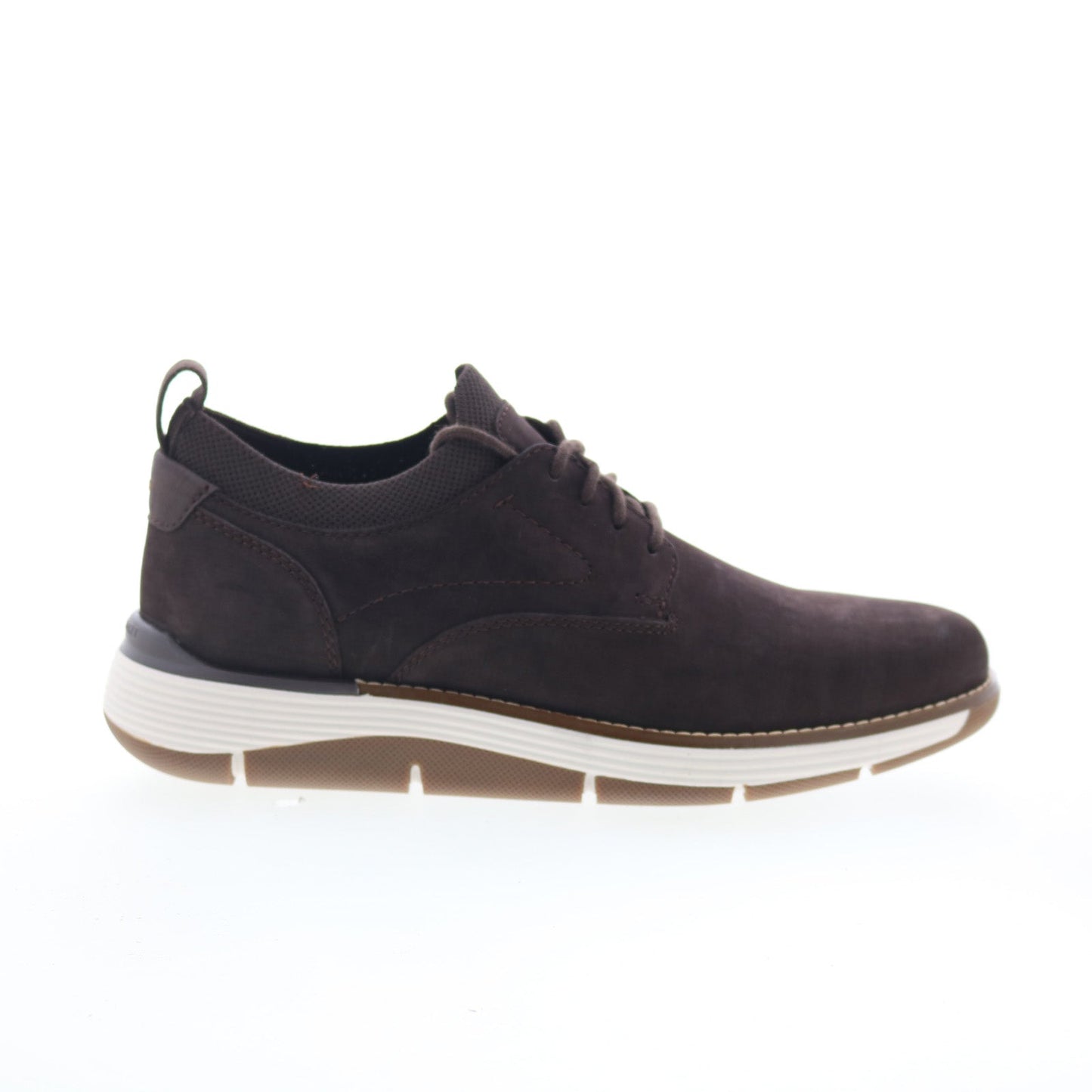 Rockport Lukah 2 Mens Brown Wide Leather Lace Up Lifestyle Sneakers Shoes