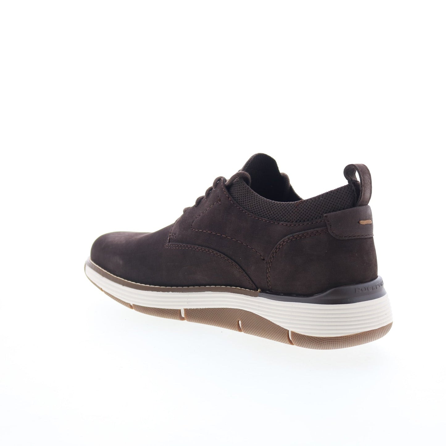 Rockport Lukah 2 Mens Brown Wide Leather Lace Up Lifestyle Sneakers Shoes