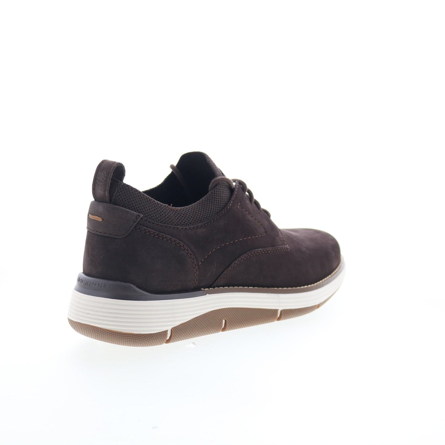 Rockport Lukah 2 Mens Brown Wide Leather Lace Up Lifestyle Sneakers Shoes