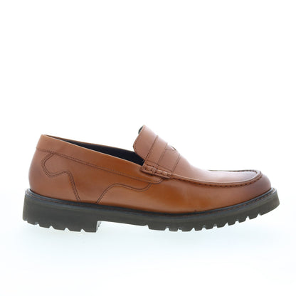 Rockport Maverick Penny Mens Brown Leather Loafers & Slip Ons Penny Shoes