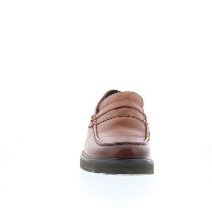 Rockport Maverick Penny Mens Brown Leather Loafers & Slip Ons Penny Shoes