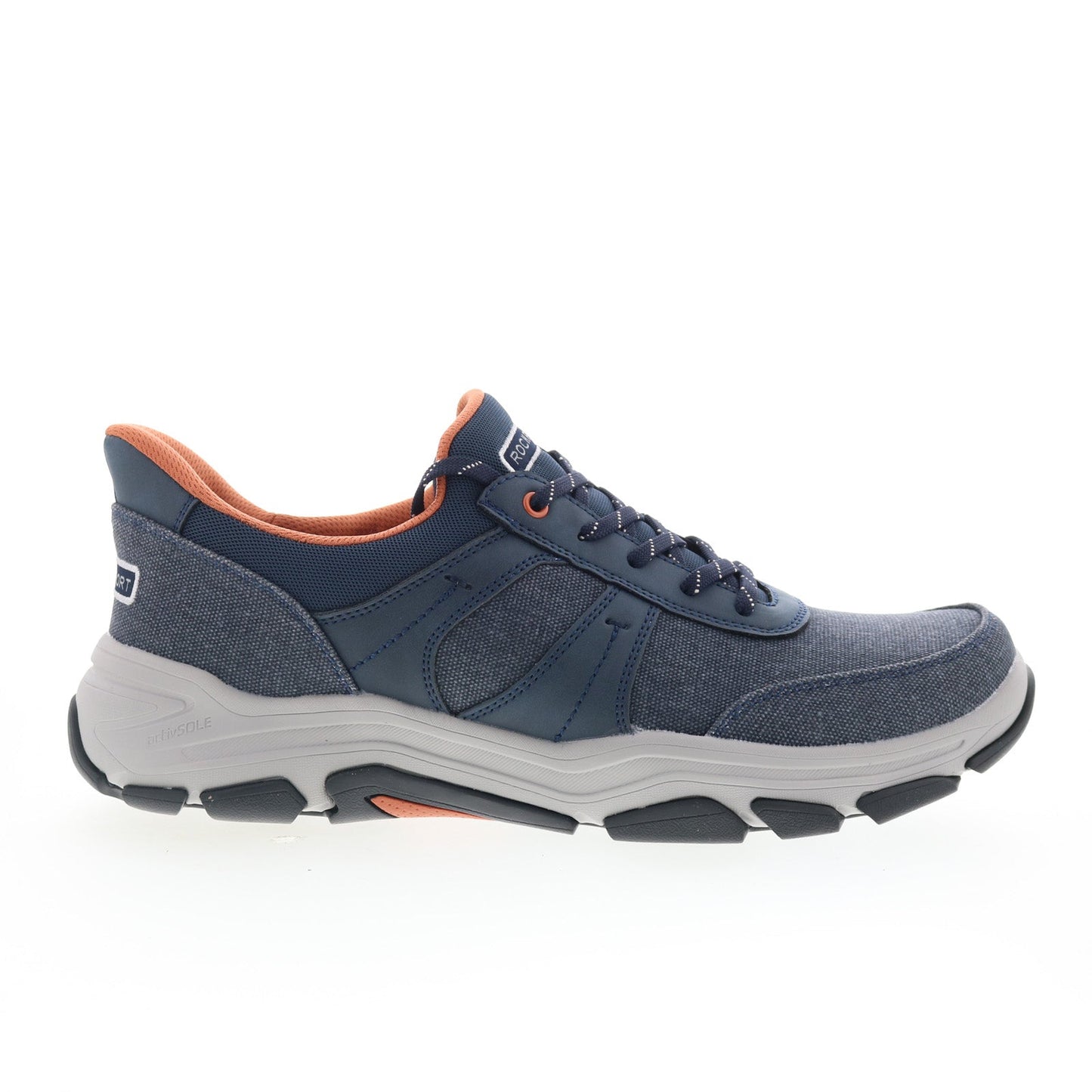 Rockport Rhett 2 RMRHETT2 Mens Blue Wide Canvas Lifestyle Sneakers Shoes