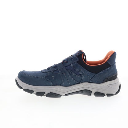 Rockport Rhett RMRHETT Mens Blue Suede Lace Up Lifestyle Sneakers Shoes
