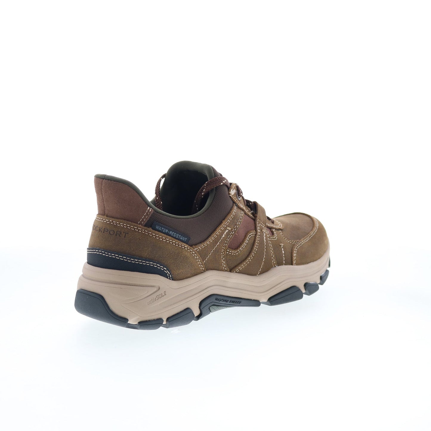 Rockport Rhett RMRHETT Mens Brown Suede Lace Up Lifestyle Sneakers Shoes