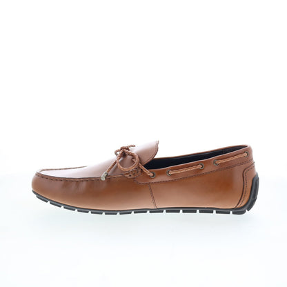 Rockport Taya RMTAYA Mens Brown Leather Loafers & Slip Ons Moccasin Shoes