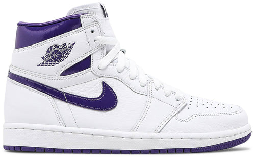 Nike Womens Air Jordan 1 High OG Sneakers - 'Court Purple'