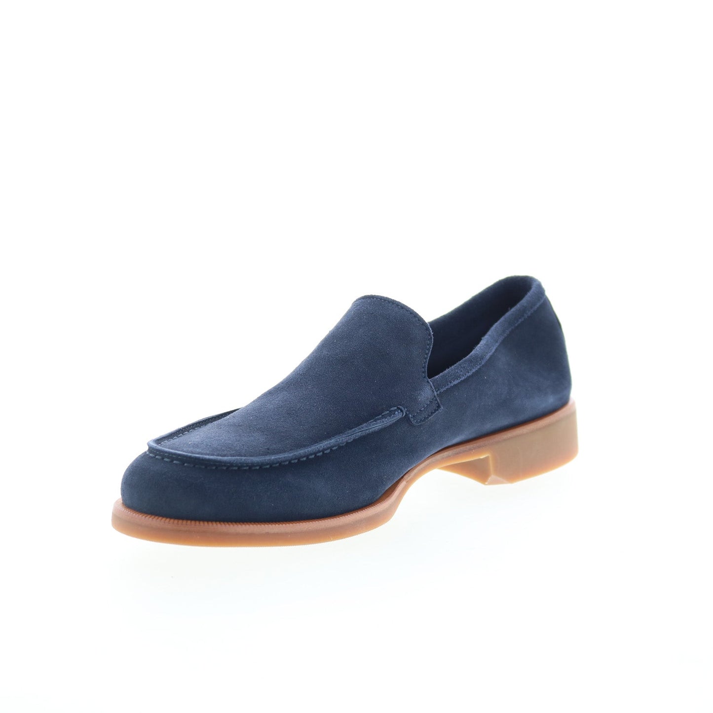 Di Bianco SC602 Mens Blue Suede Slip On Loafers & Slip Ons Casual Shoes