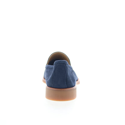 Di Bianco SC602 Mens Blue Suede Slip On Loafers & Slip Ons Casual Shoes