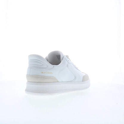 Skechers Slip-ins: Hotshot HI Mens White Leather Lifestyle Sneakers Shoes