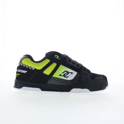 DC Stag SE ADYS100848-XKGW Mens Black Nubuck Skate Inspired Sneakers Shoes