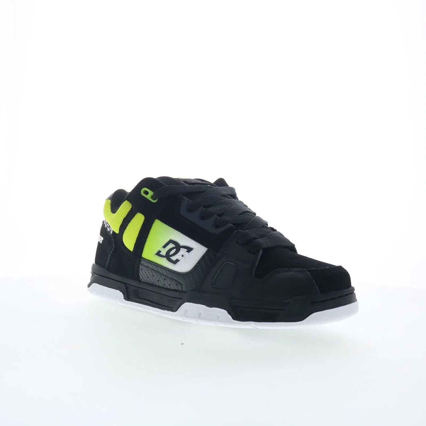 DC Stag SE ADYS100848-XKGW Mens Black Nubuck Skate Inspired Sneakers Shoes