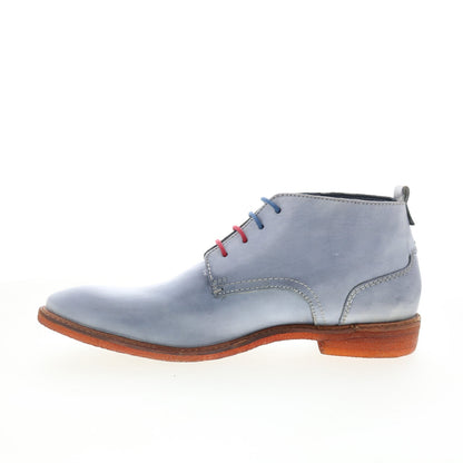 Testosterone Apple Valley T99600 Mens Blue Leather Lace Up Chukkas Boots