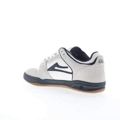 Lakai Telford Low Mens White Suede Lace Up Skate Inspired Sneakers Shoes